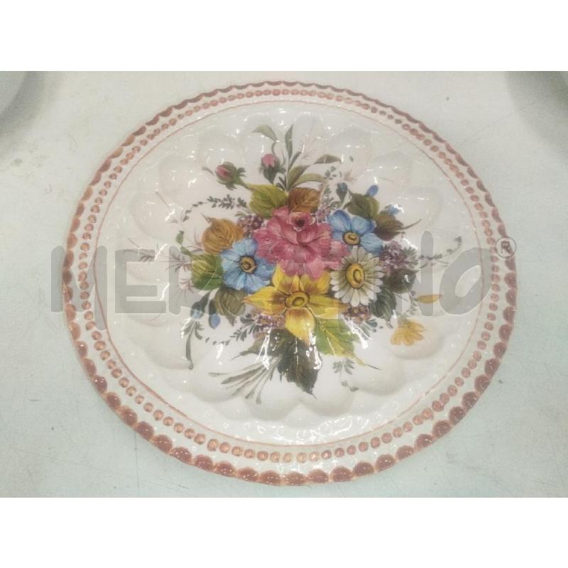 PIATTO TERRACOTTA BASSANO FIORI DIAMETRO CM 32 | Mercatino dell'Usato Roma zona marconi 1