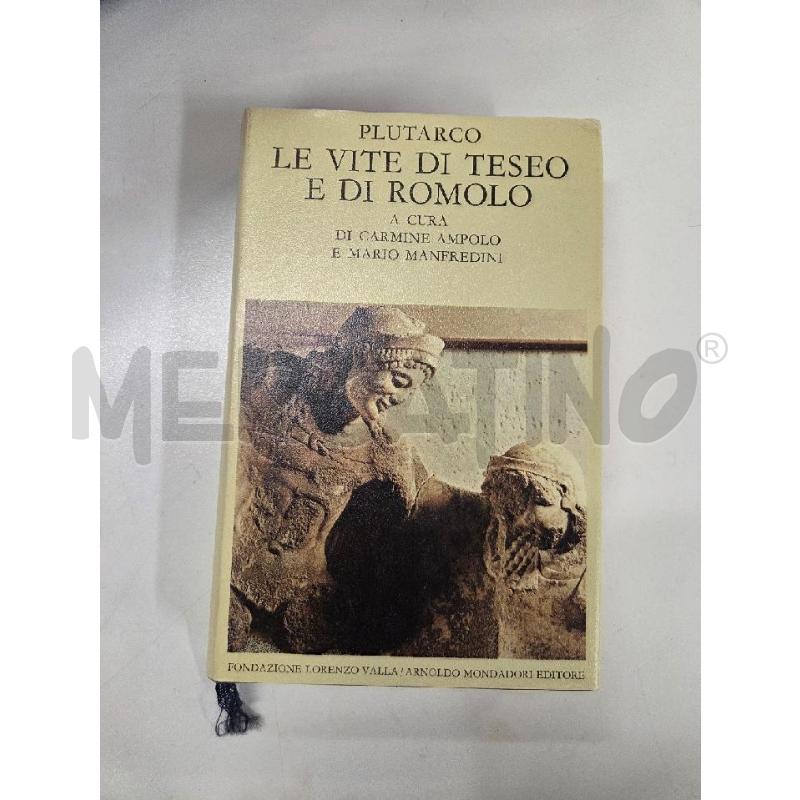 PLUTARCO LE VITE DI TESEO E DI ROMOLO | Mercatino dell'Usato Roma zona marconi 1