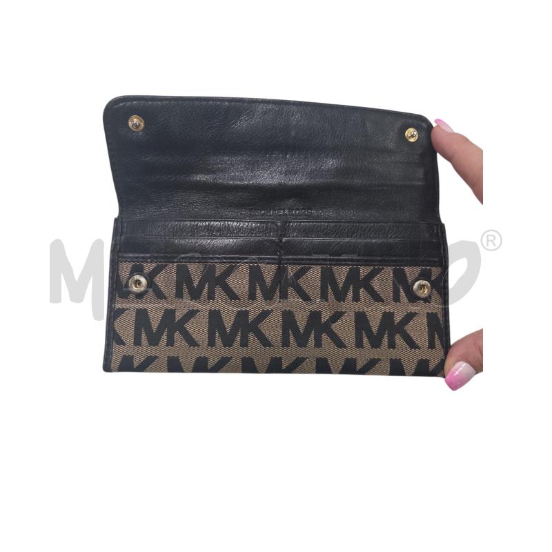 PORTA FOGLIO MICHAEL KORS BEIGE NERO | Mercatino dell'Usato Roma zona marconi 2