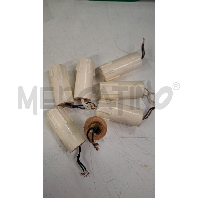 PORTA LAMPADINE 7 PZ IN LEGNO A CANDELA  | Mercatino dell'Usato Roma zona marconi 1