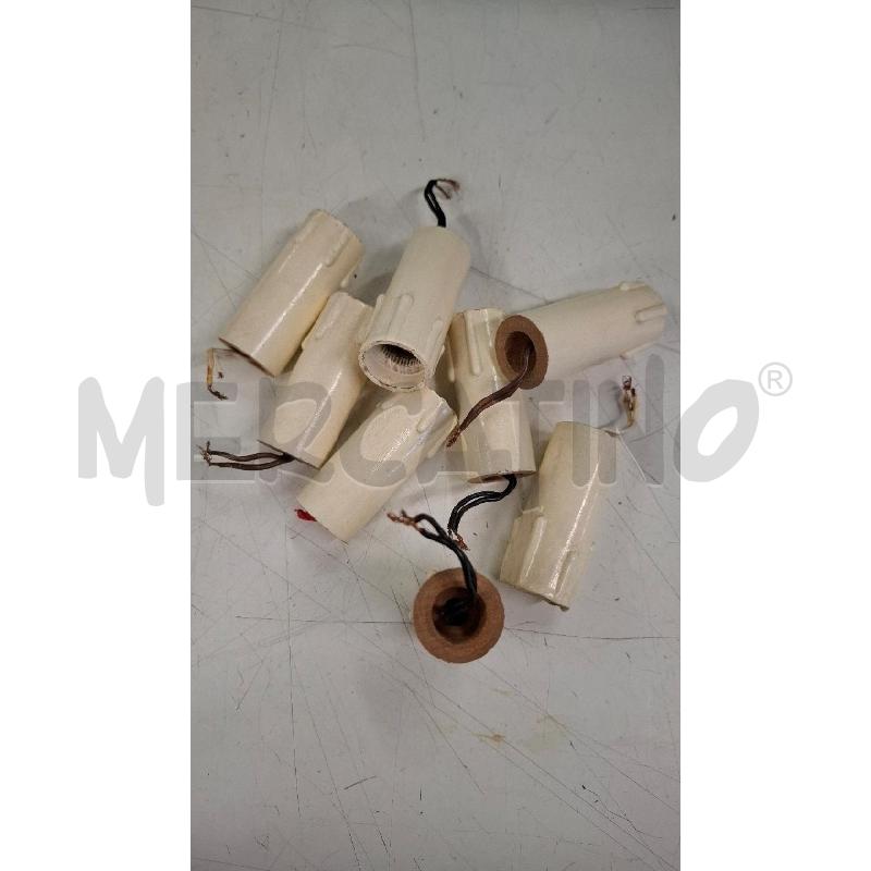 PORTA LAMPADINE 8 PZ LEGNO A CANDELA | Mercatino dell'Usato Roma zona marconi 1