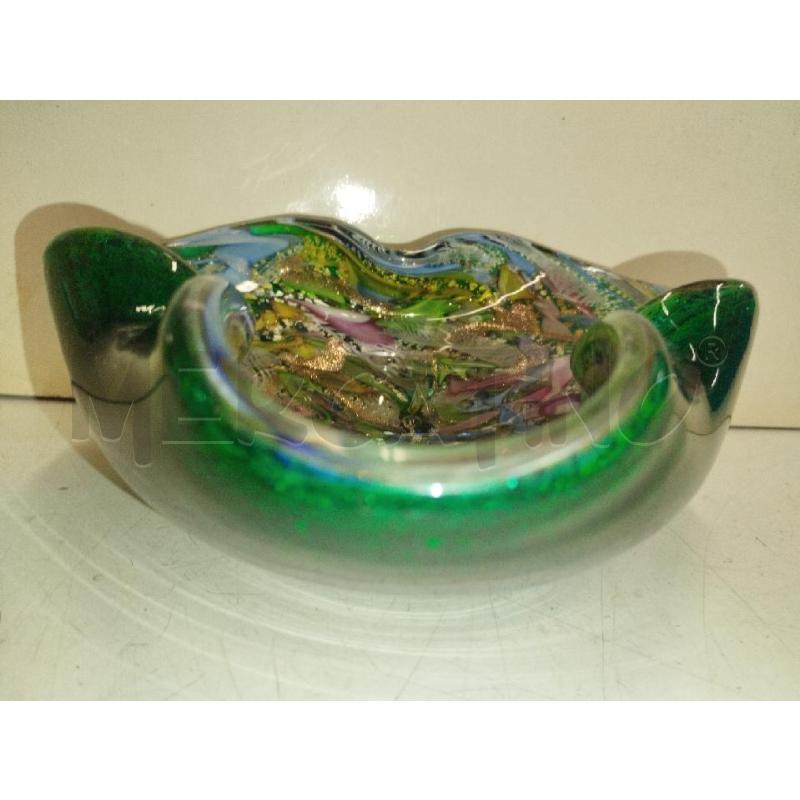 POSA CENERE MURANO VERDE TRIANGOLARE | Mercatino dell'Usato Roma zona marconi 3