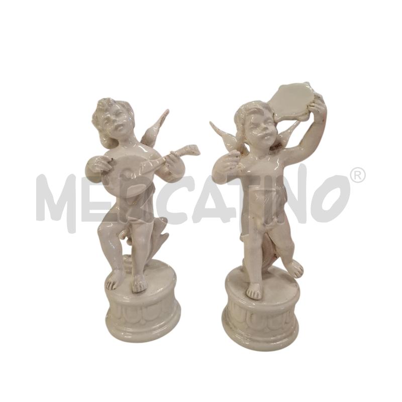 PUTTI PZ. 4 CON STRUMENTO CERAMICA BASSANO ALT 12 CM | Mercatino dell'Usato Roma zona marconi 3