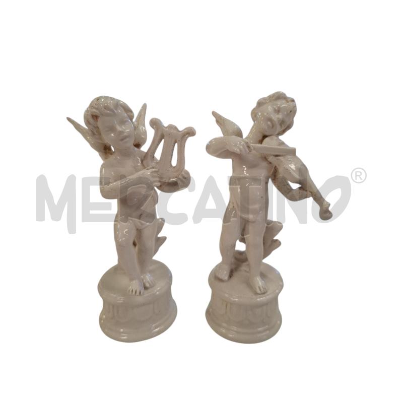 PUTTI PZ. 4 CON STRUMENTO CERAMICA BASSANO ALT 12 CM | Mercatino dell'Usato Roma zona marconi 4