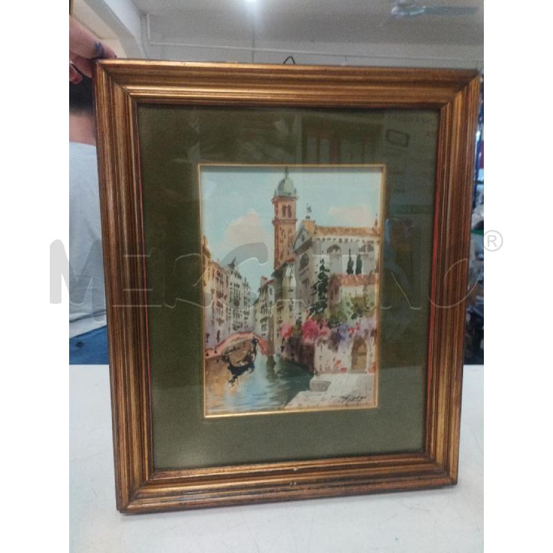 QUADRETTO VECCHIO ACQUARELLO VENEZIA GIORGI | Mercatino dell'Usato Roma zona marconi 1