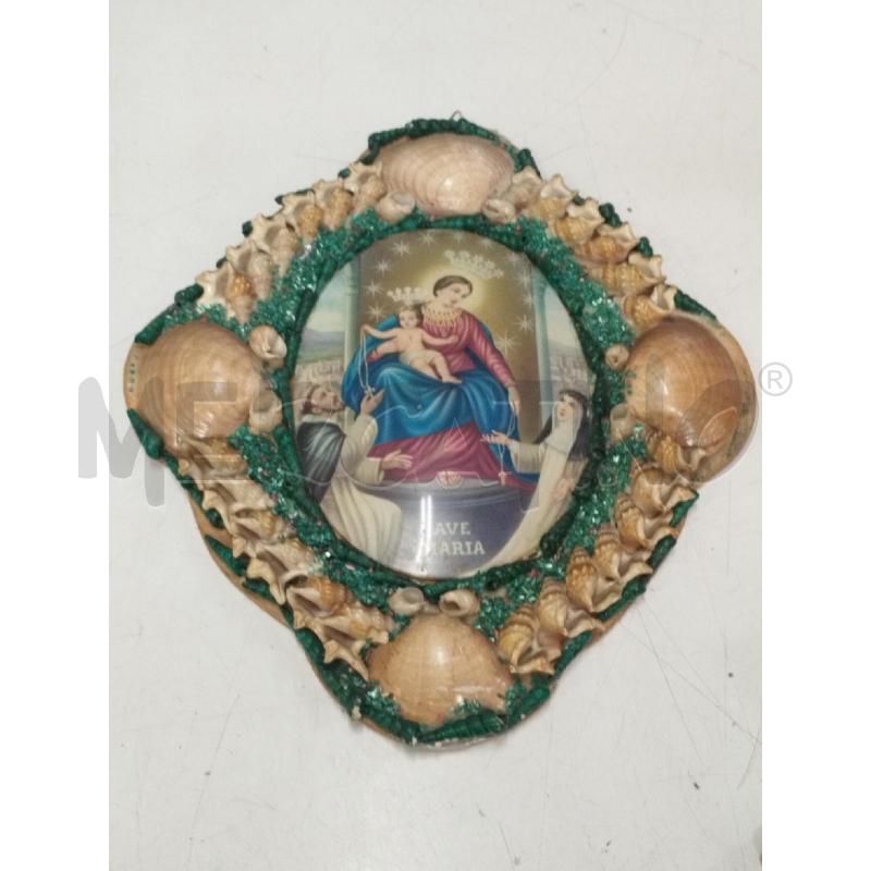 QUADRETTO VECCHIO AVE MARIA CORNICE CONCHIGLIE | Mercatino dell'Usato Roma zona marconi 1