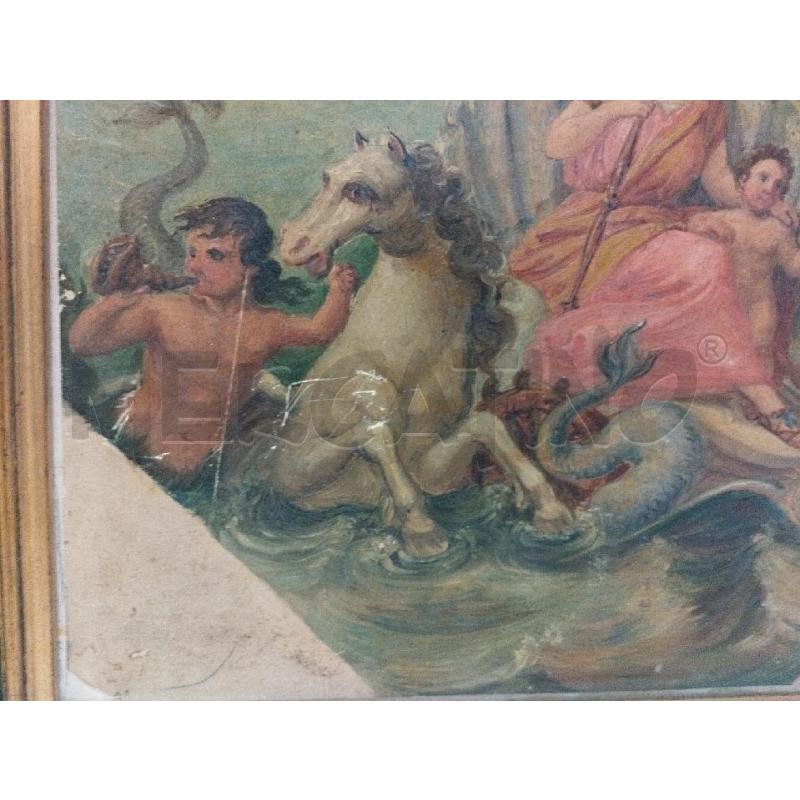 QUADRETTO VECCHIO DIPINTO TRINFO GALATEA | Mercatino dell'Usato Roma zona marconi 3