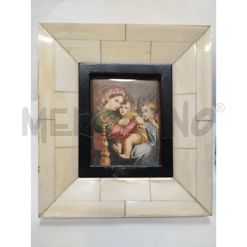 QUADRETTO VECCHIO MADONNA C/BAMBINO | Mercatino dell'Usato Roma zona marconi 1