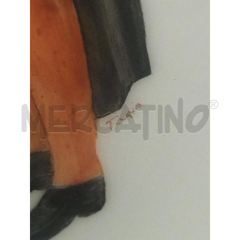 QUADRETTO VECCHIO UOMO IN MASCHERA DIPINTO  | Mercatino dell'Usato Roma zona marconi 3