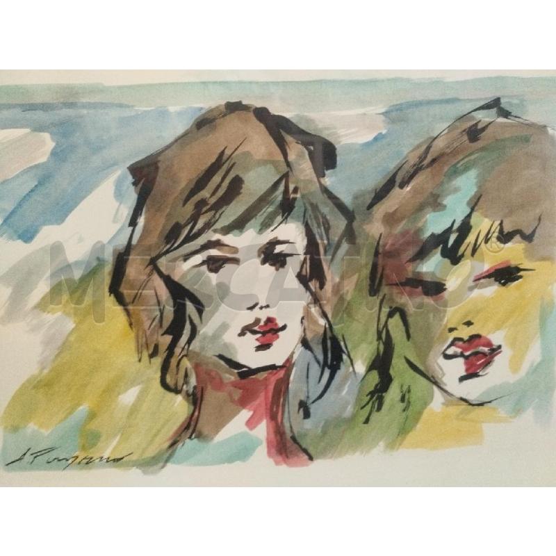 QUADRO ACQUARELLO FIRMATO A.PAGANO NO CERTIF | Mercatino dell'Usato Roma zona marconi 2