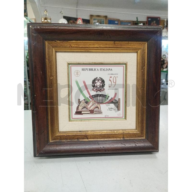 QUADRO CELEBRAZIONE 59MO ANNIV SIDNEY | Mercatino dell'Usato Roma zona marconi 1