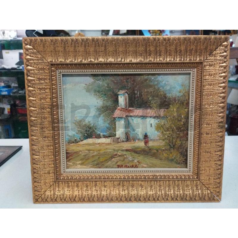 QUADRO DIPINTO CASALR CAMPAGNA D/DORATA FELCI | Mercatino dell'Usato Roma zona marconi 1