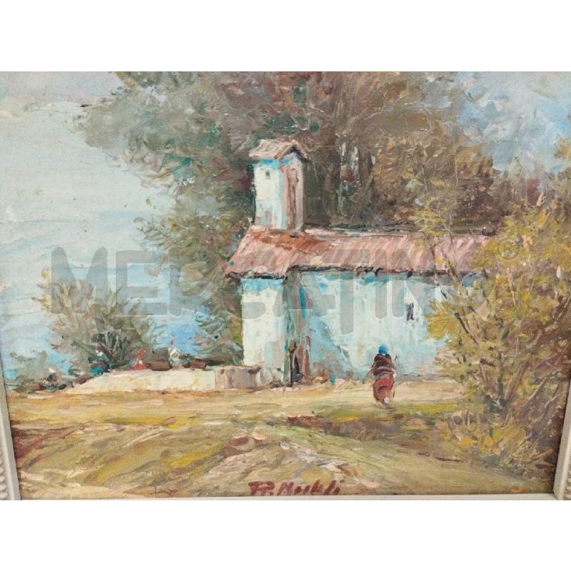 QUADRO DIPINTO CASALR CAMPAGNA D/DORATA FELCI | Mercatino dell'Usato Roma zona marconi 2