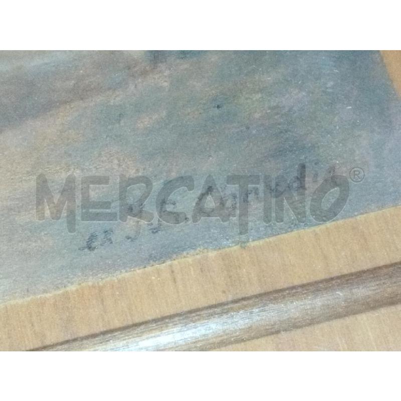 QUADRO DIPINTO LAVANDAIA CON BIMBO C/LEGNO | Mercatino dell'Usato Roma zona marconi 2