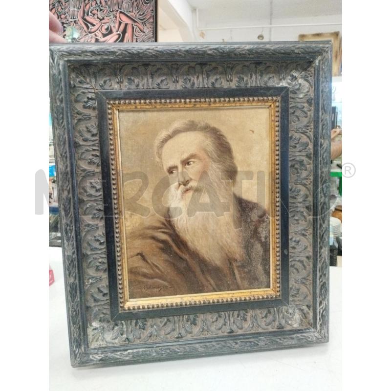 QUADRO DIPINTO UOMO CON BARBA BIANCA GELARDINELLI | Mercatino dell'Usato Roma zona marconi 1