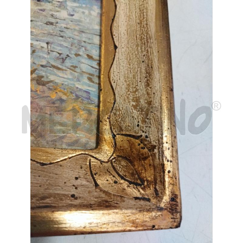 QUADRO DIPINTO UOMO TRA CASALI MAGLIA ROSSA | Mercatino dell'Usato Roma zona marconi 5