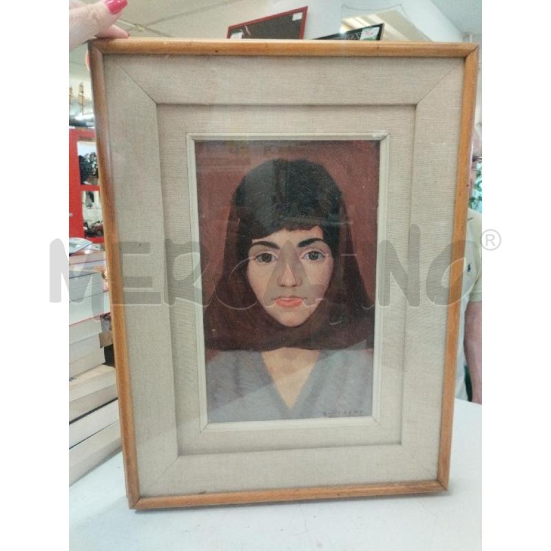 QUADRO DONNA CON VELO G.SIRCANA SENZA CERTIF | Mercatino dell'Usato Roma zona marconi 1