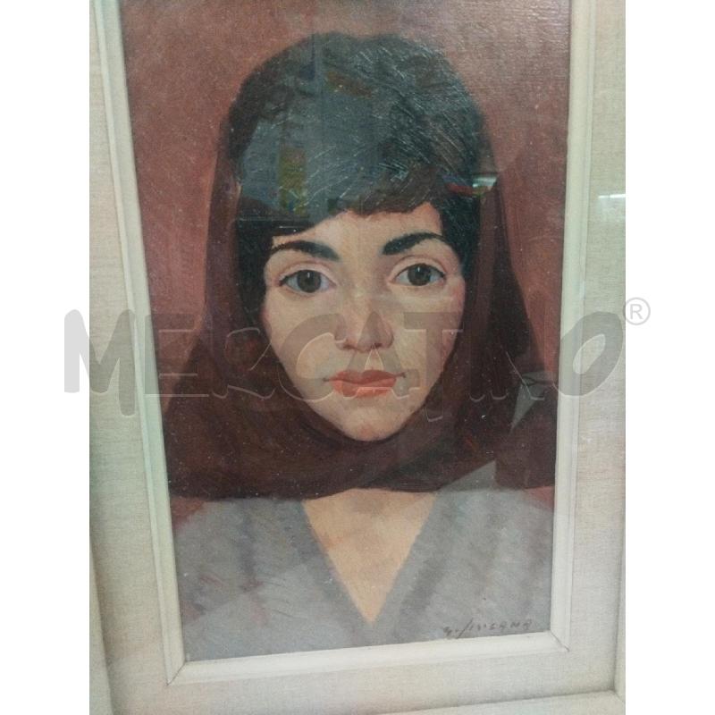 QUADRO DONNA CON VELO G.SIRCANA SENZA CERTIF | Mercatino dell'Usato Roma zona marconi 2