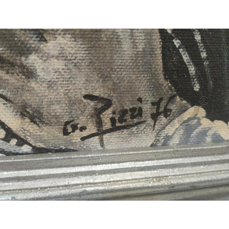 QUADRO G.PIZZI RITRATTO DONNA CON BIMBO | Mercatino dell'Usato Roma zona marconi 3
