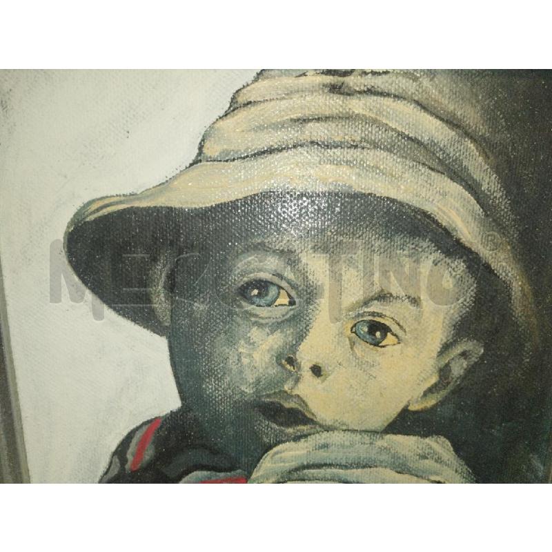 QUADRO G.PIZZI RITRATTO DUE BAMBINI | Mercatino dell'Usato Roma zona marconi 4