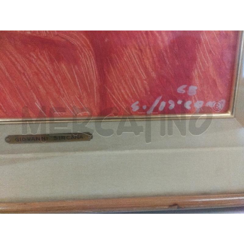 QUADRO G.SIRCANA DONNA CAPPOTTO ARANCIONE NO CERTIF | Mercatino dell'Usato Roma zona marconi 3