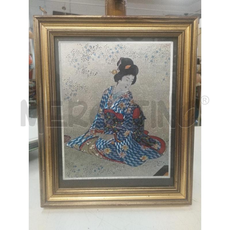 QUADRO GEISHA LAMINATA | Mercatino dell'Usato Roma zona marconi 1
