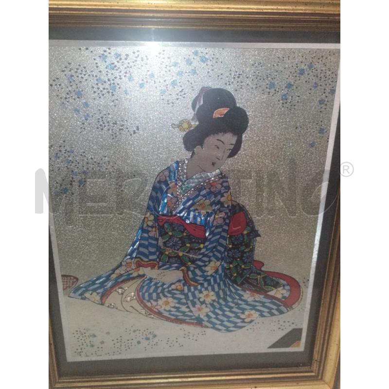 QUADRO GEISHA LAMINATA | Mercatino dell'Usato Roma zona marconi 3