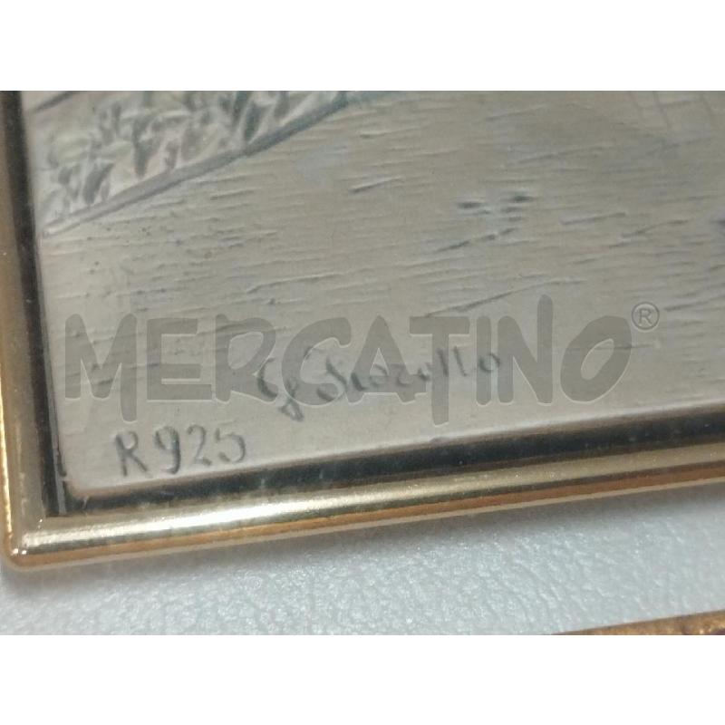 QUADRO LAMINATO BARCHETTA E PONYE C/DORATA | Mercatino dell'Usato Roma zona marconi 3