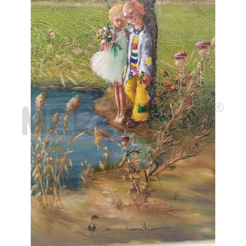 QUADRO LE COPPIETTE GALLO SANTOMARTINO | Mercatino dell'Usato Roma zona marconi 2