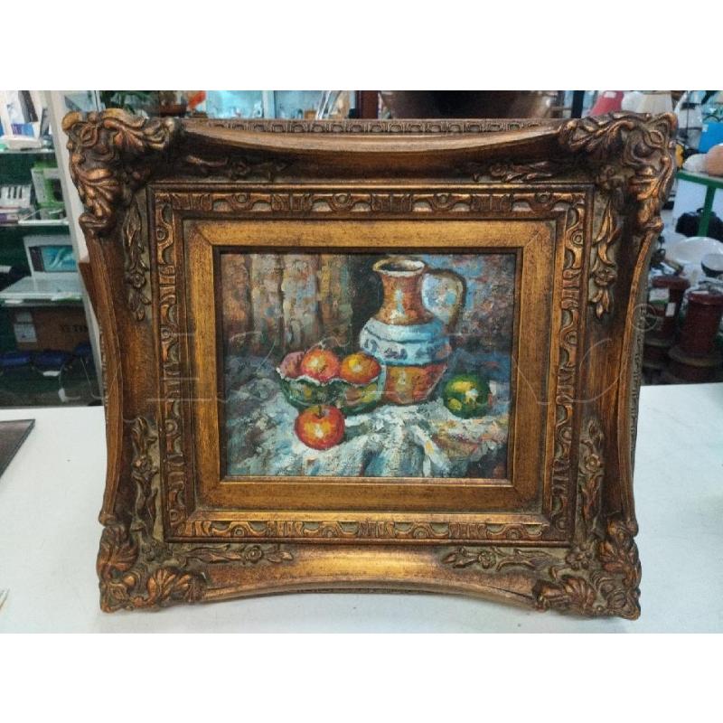 QUADRO NATURA MORTA CORNICE C/BRONZO | Mercatino dell'Usato Roma zona marconi 1