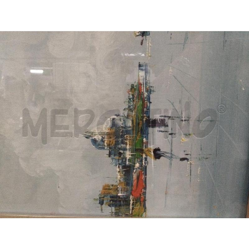 QUADRO PAESAGGIO PORTUALE FIRMATO | Mercatino dell'Usato Roma zona marconi 3