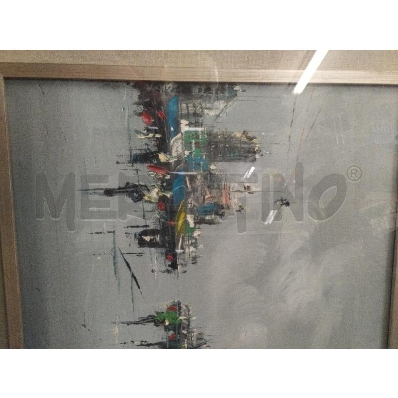 QUADRO PAESAGGIO PORTUALE FIRMATO | Mercatino dell'Usato Roma zona marconi 2
