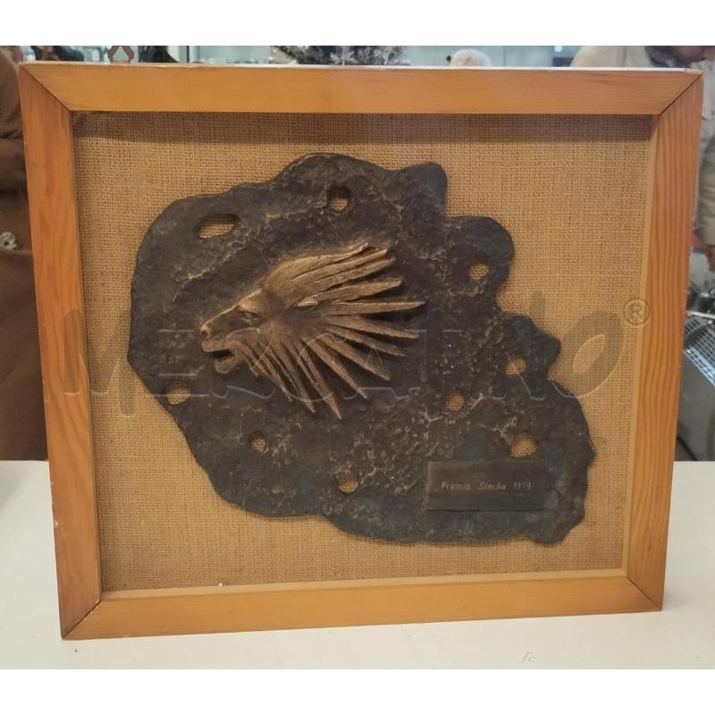 QUADRO SCULTURA PREMIO SIMBA 1979 GIANNI FRANZOSI | Mercatino dell'Usato Roma zona marconi 1