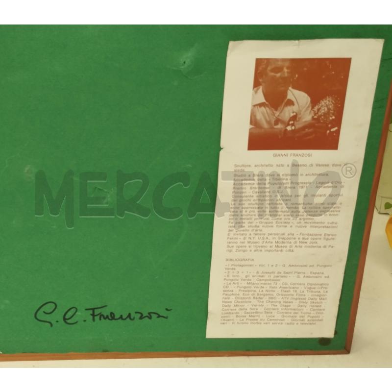 QUADRO SCULTURA PREMIO SIMBA 1979 GIANNI FRANZOSI | Mercatino dell'Usato Roma zona marconi 2