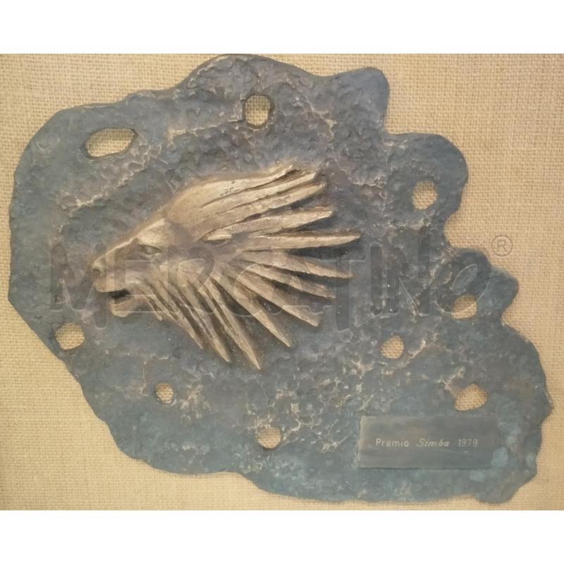 QUADRO SCULTURA PREMIO SIMBA 1979 GIANNI FRANZOSI | Mercatino dell'Usato Roma zona marconi 4