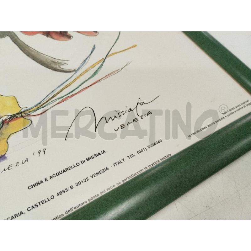 QUADRO STAMPA MISSIAJA VENEZIA 99 | Mercatino dell'Usato Roma zona marconi 3