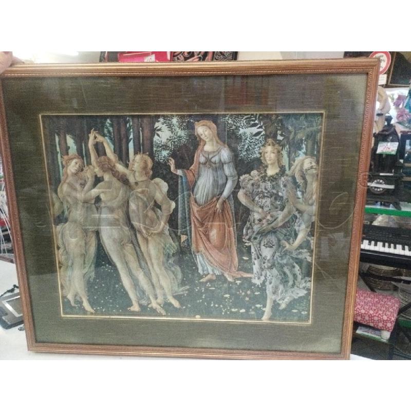 QUADRO VECCHIA STAMPA LA PRIMAVERA BOTTICELLI | Mercatino dell'Usato Roma zona marconi 1