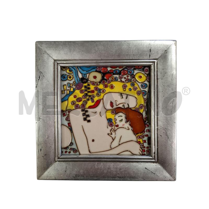 QUADRO VETRO DIPINTO MATERNITA' KLIMT C/SCATOLA | Mercatino dell'Usato Roma zona marconi 1