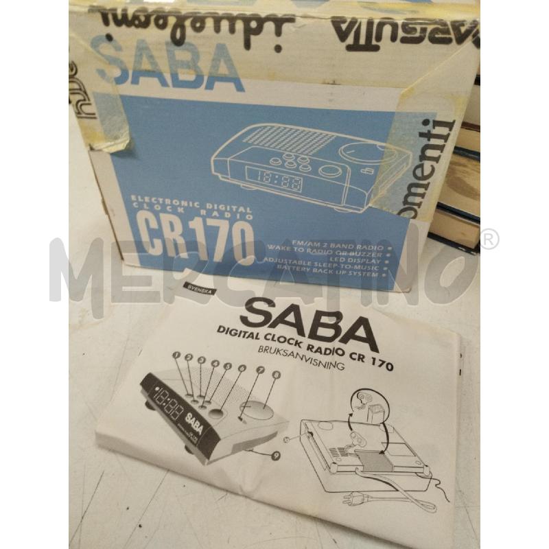 RADIOSVEGLIA SABA CR170 ITALGAS | Mercatino dell'Usato Roma zona marconi 4