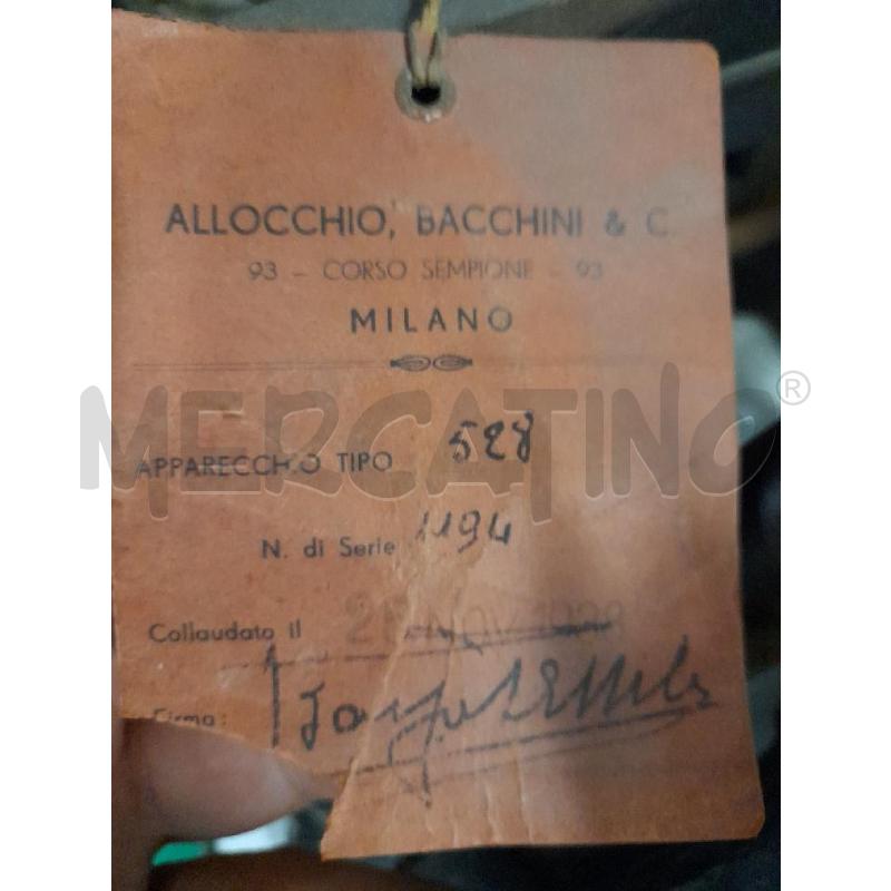 RADIO ALLOCCHIO BACCHINI 528 NON TESTATA | Mercatino dell'Usato Roma zona marconi 2