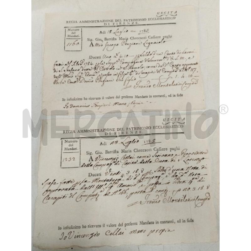 RICEVUTE 5PZ REGIA AMMINISTR. PATRIMONIO ECCLES | Mercatino dell'Usato Roma zona marconi 3