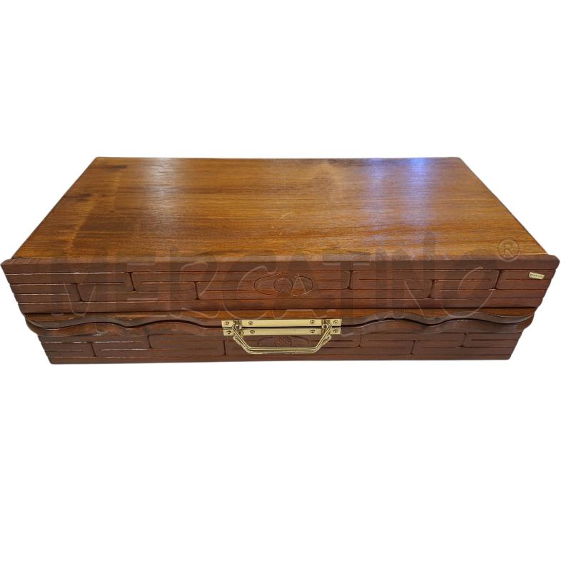 SCACCHIERA LEGNO ORIENTALE VALIGIETTA | Mercatino dell'Usato Roma zona marconi 5
