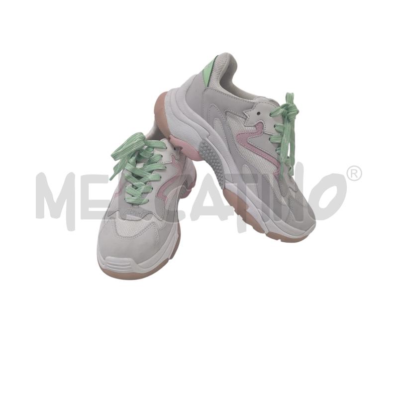 SCARPE D ASH BIANCO ROSA VERDE (16) | Mercatino dell'Usato Roma zona marconi 1