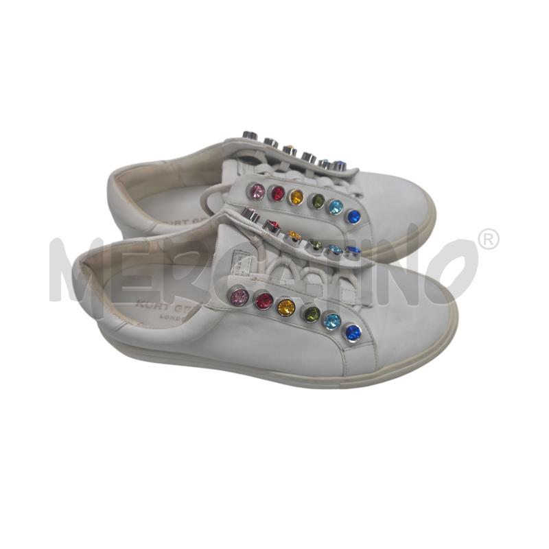 SCARPE D KURT GEIGER BIANCO(2)STRASS | Mercatino dell'Usato Roma zona marconi 2