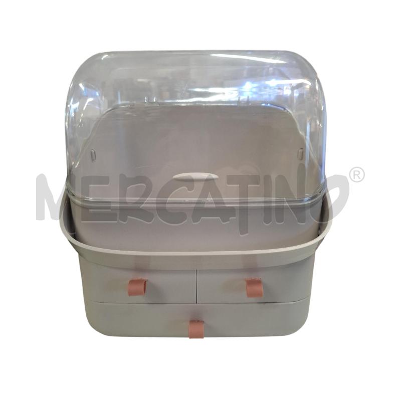 SCATOLA PORTA OGGETTI/COSMETICI PORTATILE 3 CASSETTI | Mercatino dell'Usato Roma zona marconi 1