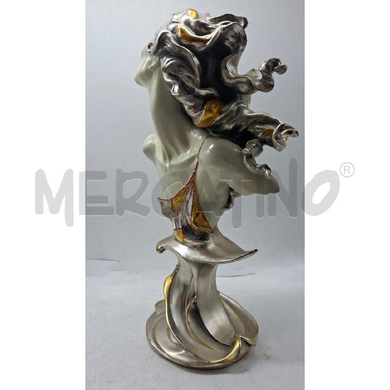 SCULTURA BUSTO PORCELLANA/ARGENTO FLORENCE ALT 31 CM | Mercatino dell'Usato Roma zona marconi 4