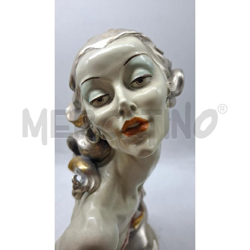 SCULTURA BUSTO PORCELLANA/ARGENTO FLORENCE ALT 31 CM | Mercatino dell'Usato Roma zona marconi 5