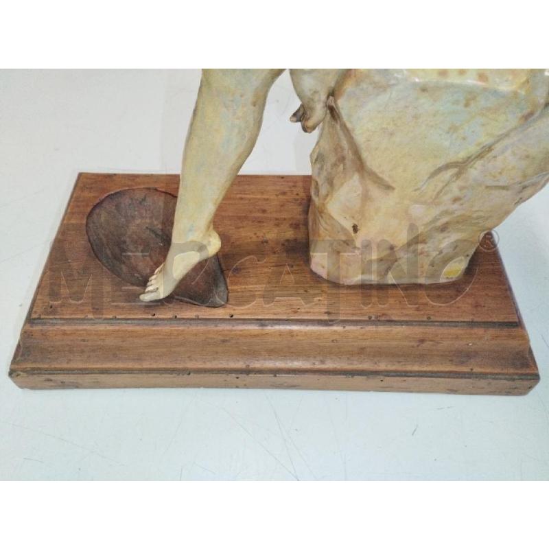 SCULTURA NUDO DI DONNA BASE LEGNO 31X16X41 | Mercatino dell'Usato Roma zona marconi 4
