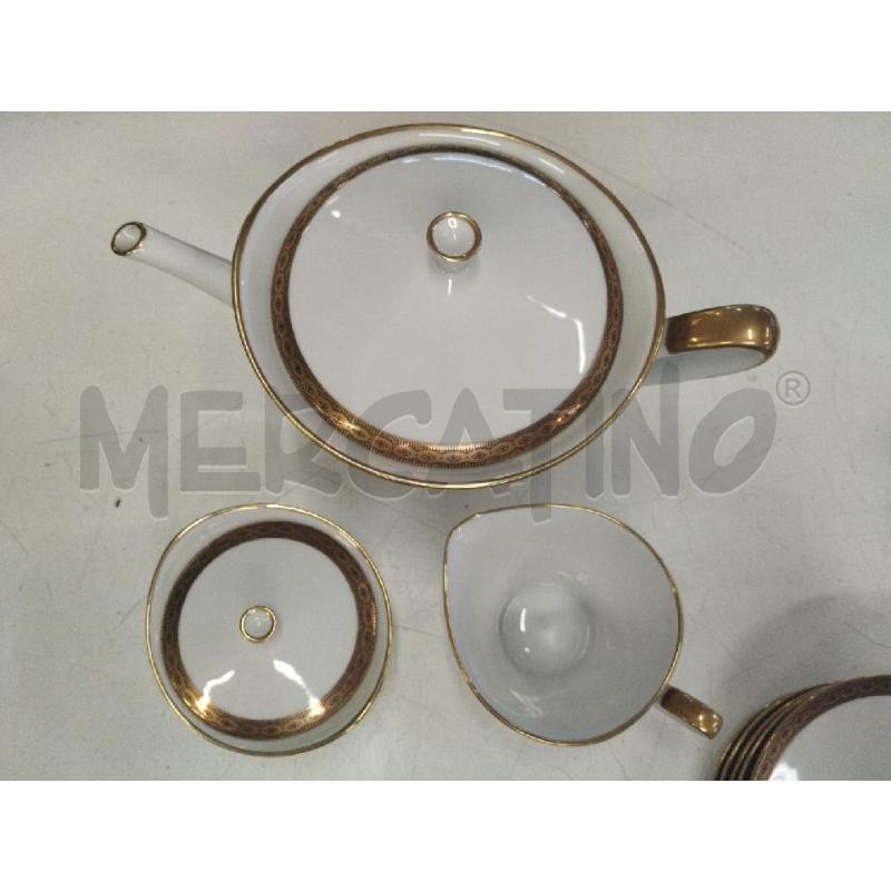 SERVIZIO DA TE 9 PZ GERMANY BIANCO/ORO | Mercatino dell'Usato Roma zona marconi 4