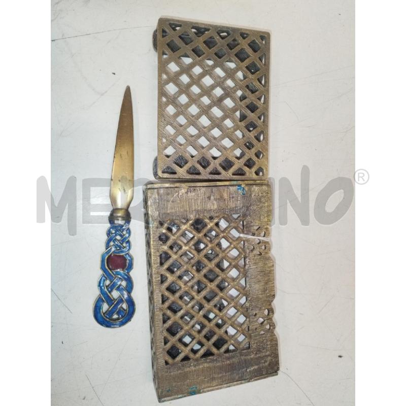 SET SCRIVANIA METALLO SMALTATO 3PZ | Mercatino dell'Usato Roma zona marconi 2